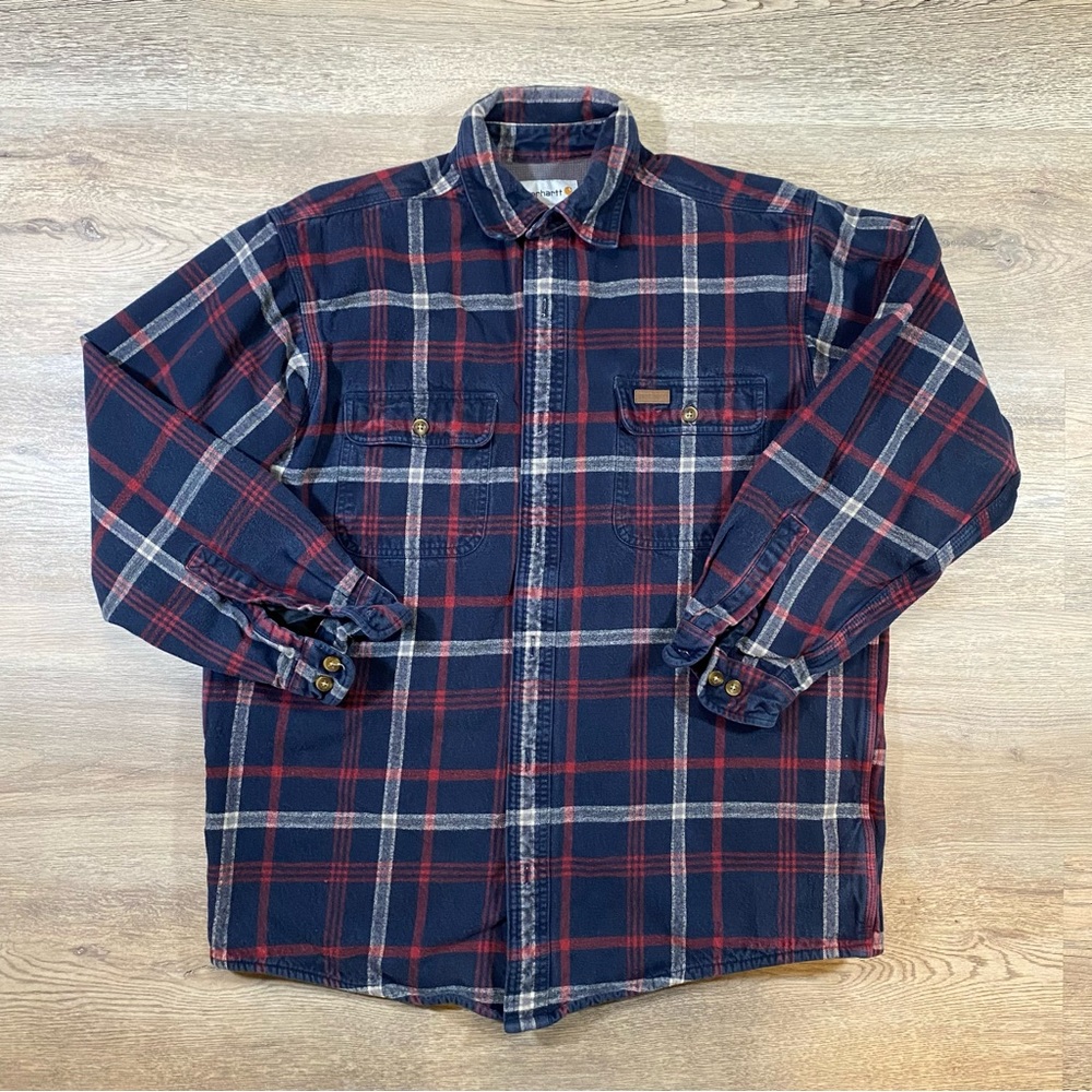 CARHARTT Mens Large Youngstown Thermal Lined Heavyweight Rugged Shirt
